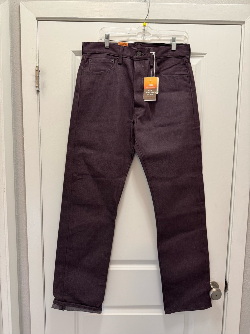 Levi's 501 Original Shrink to Fit Jeans Burgundy